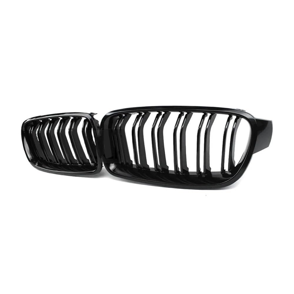 MLTLKPPVNG Auto Carbon Faser Glanz Schwarz Doppel Lamellen Front Niere Grill Für BM&W Für 3 Serie F30 F31 F35 2012-2015 2016 2017 2018 Nieren Kühlergrill(Schwarz glänzend) von MLTLKPPVNG