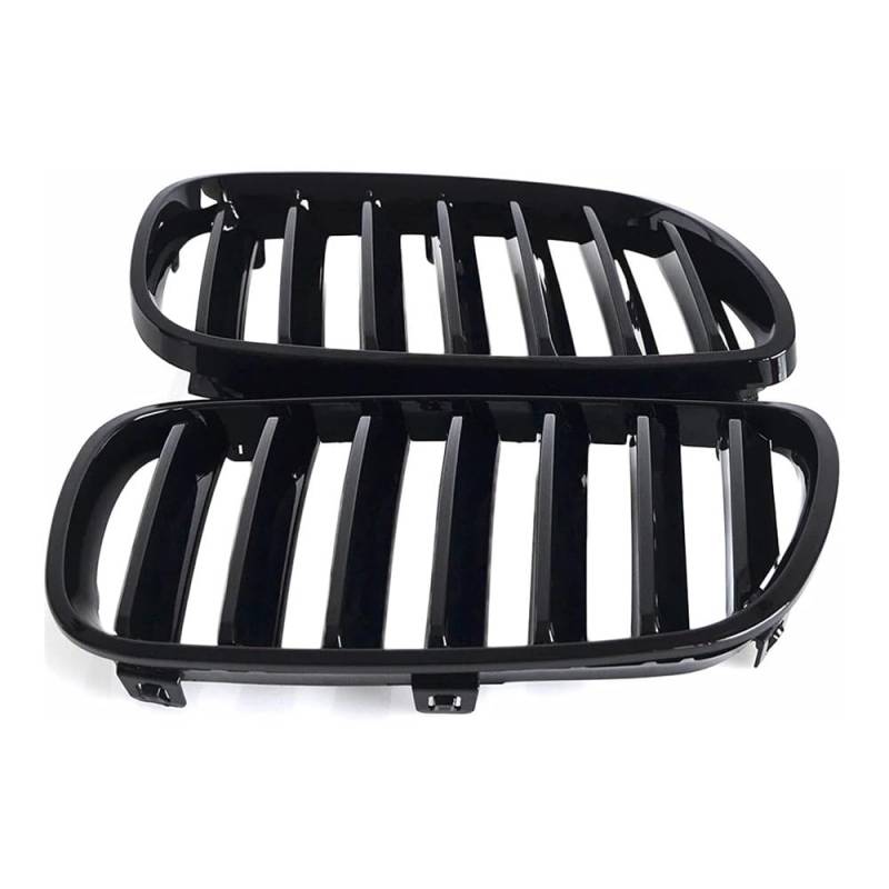 MLTLKPPVNG Auto Front Hood Nieren Grills Motorhaube Grill Einzelne Lamelle Für BM&W Für X3 E83 2007 2008 2009 2010 Glanz Schwarz Racing Grills Ersatz Nieren Kühlergrill von MLTLKPPVNG