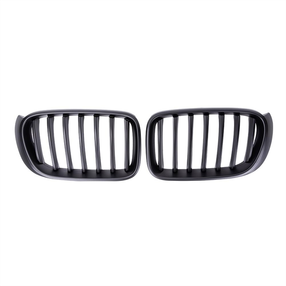 MLTLKPPVNG Auto Front Stoßstange Nieren Grille Racing Grill Für BM&W X3 F25 X4 F26 2014 2015 2016 2017 Glänzend Schwarz Einzelne Lamelle Ersatz Grills Nieren Kühlergrill(Matt-schwarz) von MLTLKPPVNG