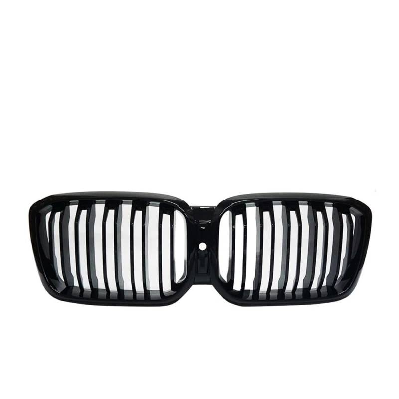 MLTLKPPVNG Auto Frontschürze Racing Grill Für BM&W Für X3 G01 X4 G02 2022 + Dual Lamellen Doppel Linie Glanz Schwarz Niere Grille Auto Ersatz Nieren Kühlergrill(with Hole) von MLTLKPPVNG