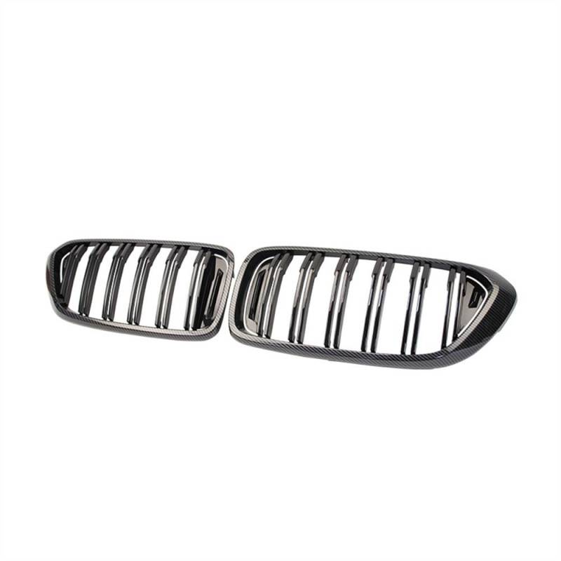 MLTLKPPVNG Carbon Faser Für BM&W 6-Serie GT G32 2018 2019 2020 Grille Auto Vorne Niere Grille Haube Racing Grill Doppel Lamellen Grills ABS Nieren Kühlergrill(Kohlefaser) von MLTLKPPVNG