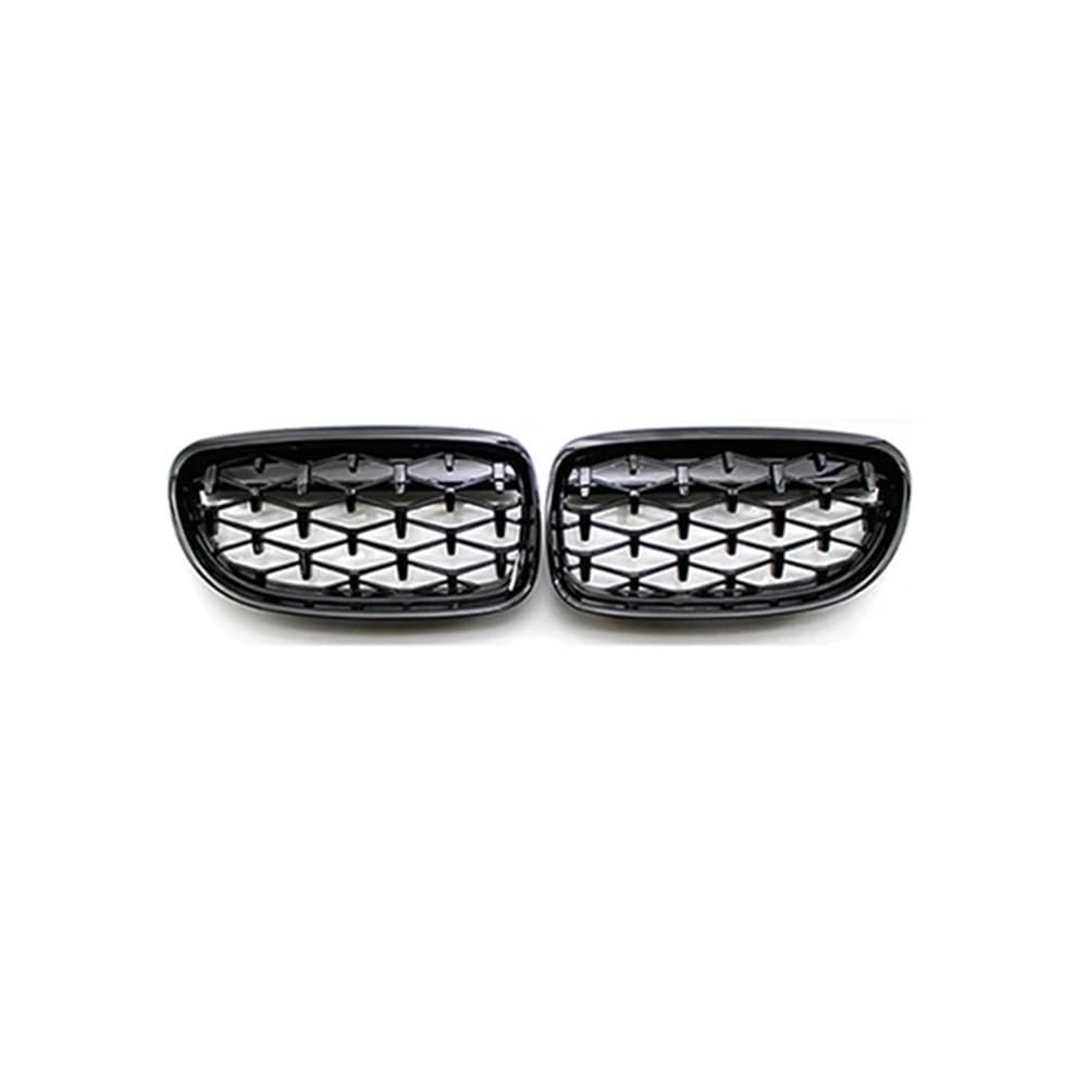 MLTLKPPVNG Diamond Grills Auto Nierengitter Frontstoßstange Racing Grill Auto Styling Für BM&W Für E90 E91 318i 320i 325i 328i 2009 2010 2011 2012 Nieren Kühlergrill(Schwarz glänzend) von MLTLKPPVNG