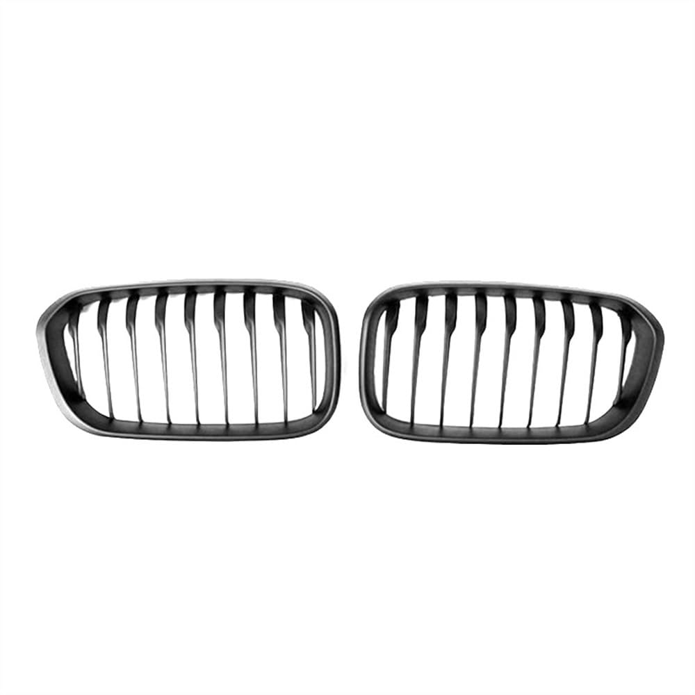 MLTLKPPVNG Für BM&W 1er F20 F21 2015 2016 2017 Einzelne Lamellen Glänzend Schwarz Auto-Frontgrill Haube Stoßstangengrill Renngrill Nierengitter Nieren Kühlergrill(Matt-schwarz) von MLTLKPPVNG