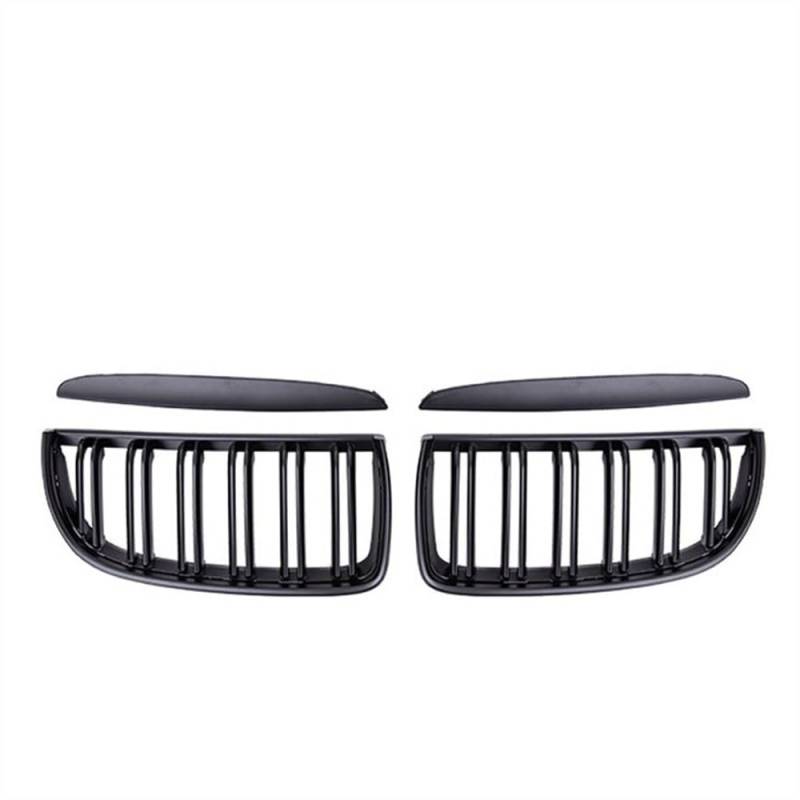 MLTLKPPVNG Für BM&W 3 Serie E90 E91 320i 323i 328i 335i 2005 2006 2007 2008 Auto Ersatz Front Niere Grill Doppel Linie Lamelle Nieren Kühlergrill(Matt-schwarz) von MLTLKPPVNG