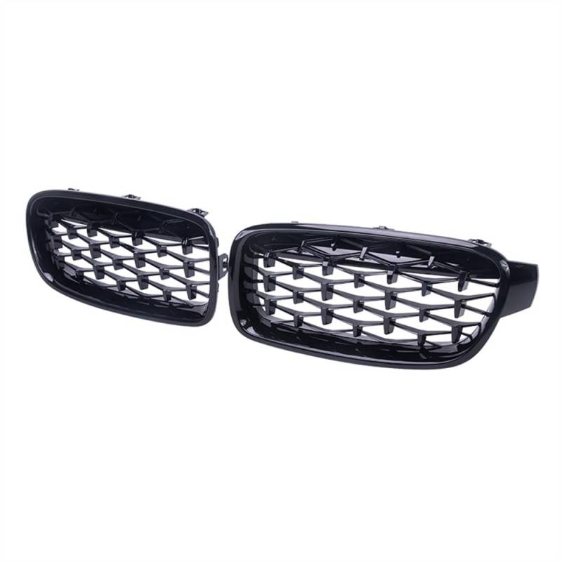 MLTLKPPVNG Für BM&W 3er F30 F31 F35 325xi 320i 325i 325i 328i 330i 2013–2019 Auto-Chrom-Diamant-Frontnierengrill Renngrill Nieren Kühlergrill(Schwarz glänzend) von MLTLKPPVNG