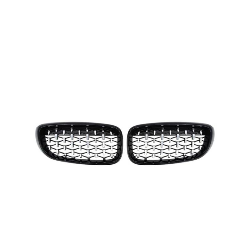 MLTLKPPVNG Für BM&W 3er GT F34 Gran Turismo 328i 330i 335i 340i 2012–2017 2018 2019 Chrom-Nierengitter Meteor-Stil Diamantgrill Nieren Kühlergrill(Black and Silver) von MLTLKPPVNG