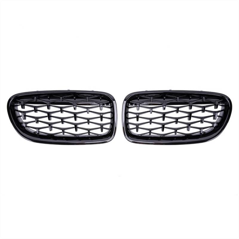 MLTLKPPVNG Für BM&W 5 Series F10 F11 F18 520 523 525 530i M5 2010–2017 Auto-Frontniere Stoßstangengrill Diamant-Stil Renngrill Nieren Kühlergrill(Schwarz glänzend) von MLTLKPPVNG