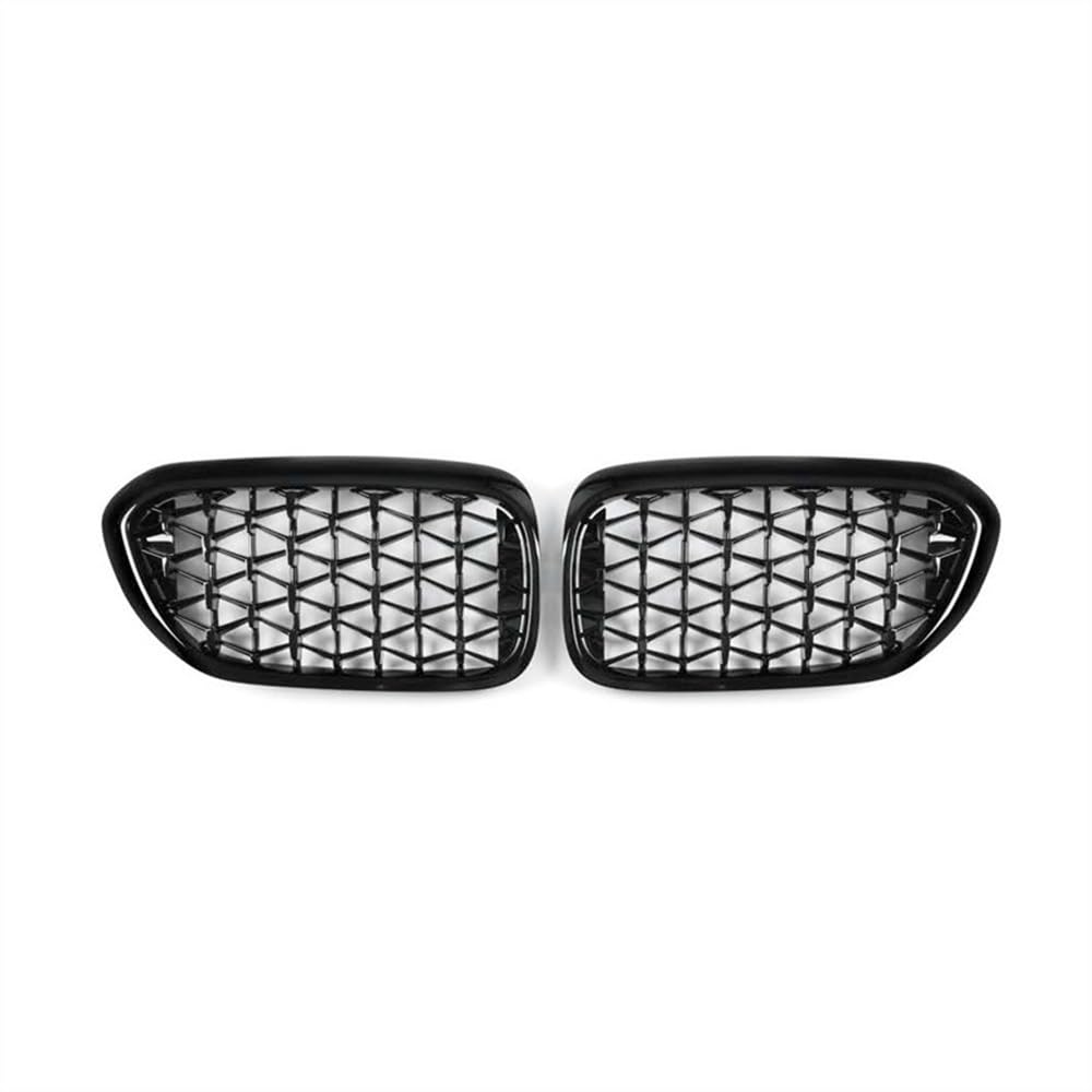 MLTLKPPVNG Für BM&W 5 Series G30 G31 G38 520i 530i 540i 2018 2019 2020 Auto-Renngrill Meteor Diamond Star Style Frontnierengitter Stoßstange Nieren Kühlergrill(Black) von MLTLKPPVNG