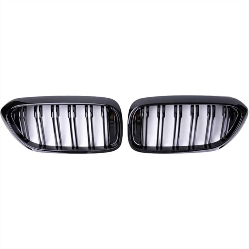 MLTLKPPVNG Für BM&W 5 Series G30 G38 525I 530I 540I 550I 2018 2019 2020 Doppellatten Auto Frontstoßstangengitter Grille Glanzschwarzer Grill Nieren Kühlergrill von MLTLKPPVNG