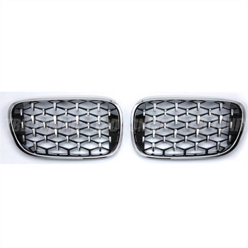 MLTLKPPVNG Für BM&W 7 Series G11 G12 730li 740li 2016 2017 2018 2019 Auto ABS Teile Diamant Grill Auto Vorderen Stoßfänger Nieren Grille Racing Grills Nieren Kühlergrill(Silver) von MLTLKPPVNG