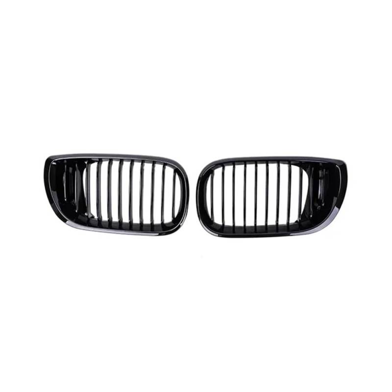 MLTLKPPVNG Für BM&W Für 3er E46 4-Türer 2002-2005 Auto-Frontnierengrill Schwarz Glänzend Einzellamellen-Haubengrill Renngrills Autoersatz Nieren Kühlergrill von MLTLKPPVNG