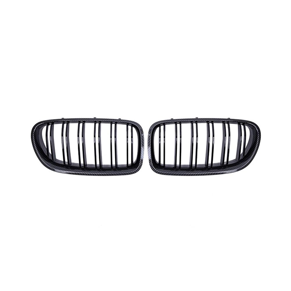 MLTLKPPVNG Für BM&W Für F10 F11 5-Serie 523i 525i 530i 2010-2013 2014 2015 2016 2017 Doppel Salz Carbon Faser Auto Front Niere Grill Nieren Kühlergrill von MLTLKPPVNG