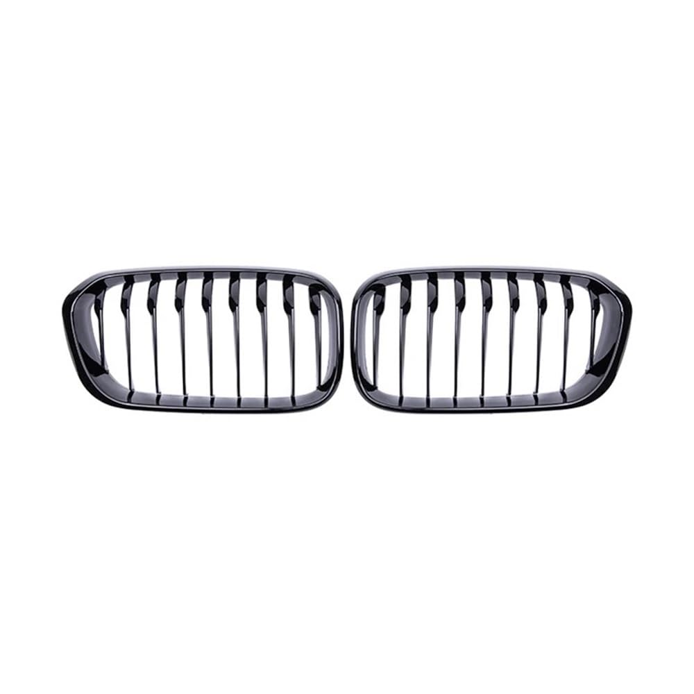 MLTLKPPVNG Für BM&W Für F20 F21 116i 118i 120i 125i 2015-2018 Auto Front Hood Grille Gitter Einzellamelle Nierengrillrahmen Glanzschwarzer Grill Nieren Kühlergrill(Schwarz glänzend) von MLTLKPPVNG