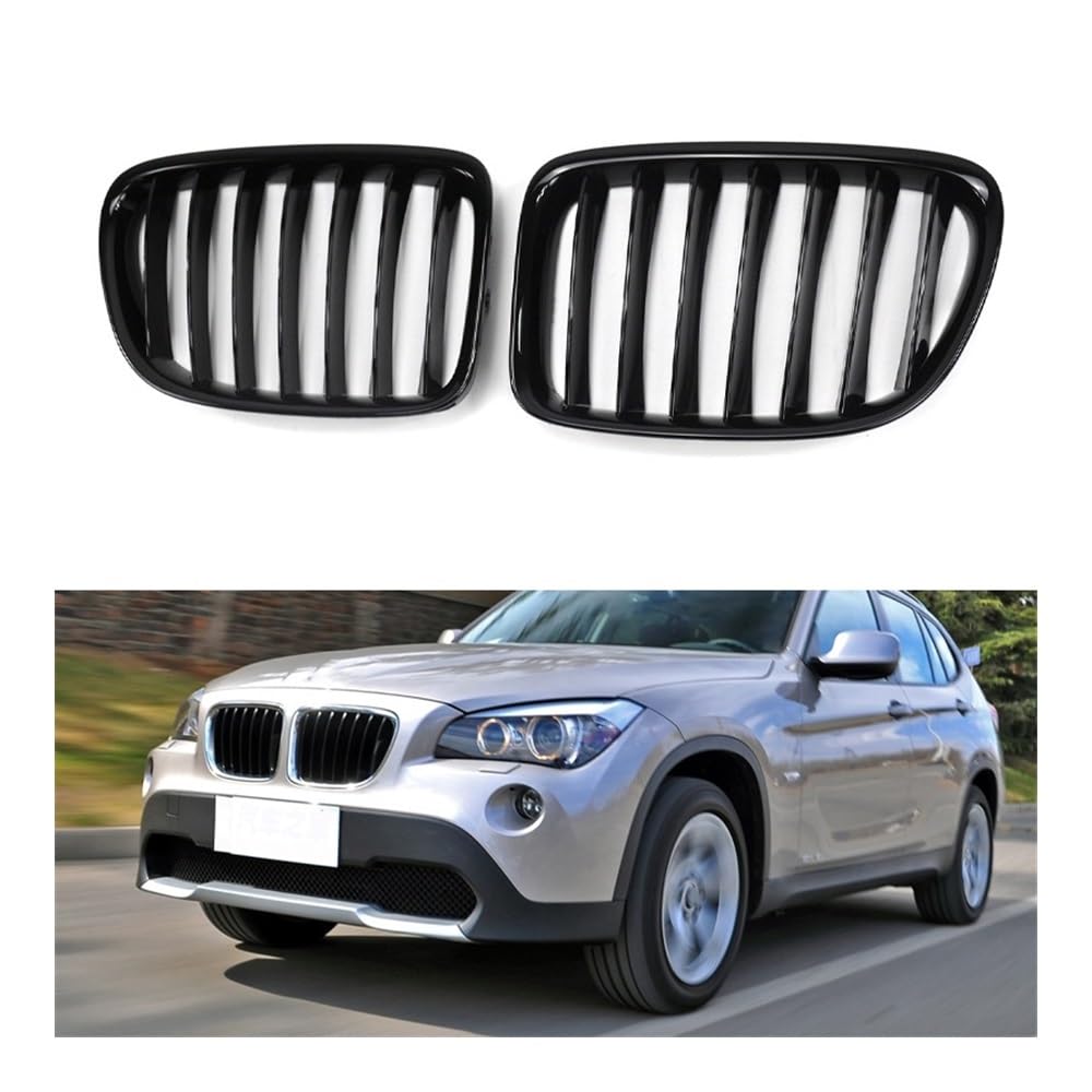 MLTLKPPVNG Für BM&W Für X1 E84 2011-2014 2015 2016 Racing Grills Auto Vorderen Stoßfänger Niere Gitter Glanz Schwarz Grille Grill ABS Auto Externe Teil Nieren Kühlergrill von MLTLKPPVNG