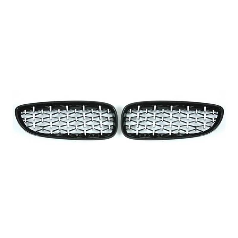 MLTLKPPVNG Für BM&W Für Z4 E89 2009-2014 2015 2016 Diamantgrill Auto Vorderen Stoßfänger Nierengrill Renngrills ABS Grille Auto Hochglanzgrills Nieren Kühlergrill(Silver and Black) von MLTLKPPVNG