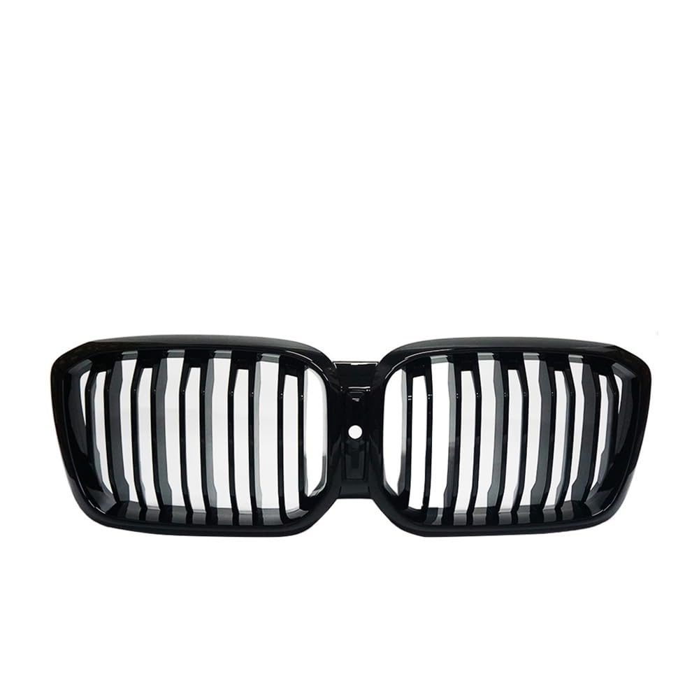 MLTLKPPVNG Für BM&W X3 G01 X4 G02 2022 2023 Auto Vorderen Stoßfänger Racing Grill Dual Lamellen Doppel Linie Glanz Schwarz Niere Grille Auto Ersatz Teil Nieren Kühlergrill(with Hole) von MLTLKPPVNG