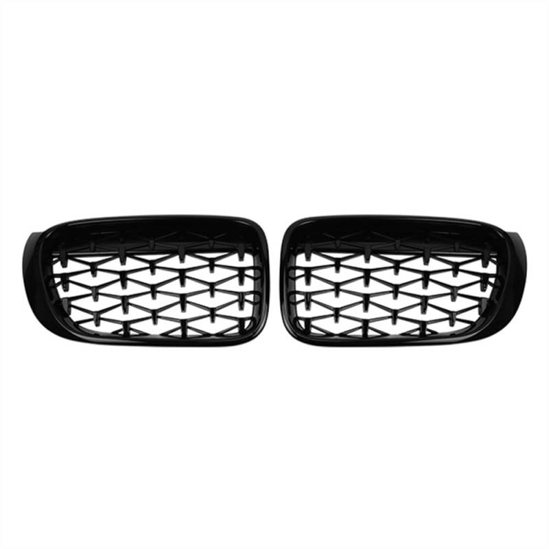 MLTLKPPVNG Für BM&W X3 X4 F25 F26 2014 2015 2016 2017 Silber Diamant Auto Frontstoßstange Grille Racing Grills Nierengitter Grill Nieren Kühlergrill(Black) von MLTLKPPVNG