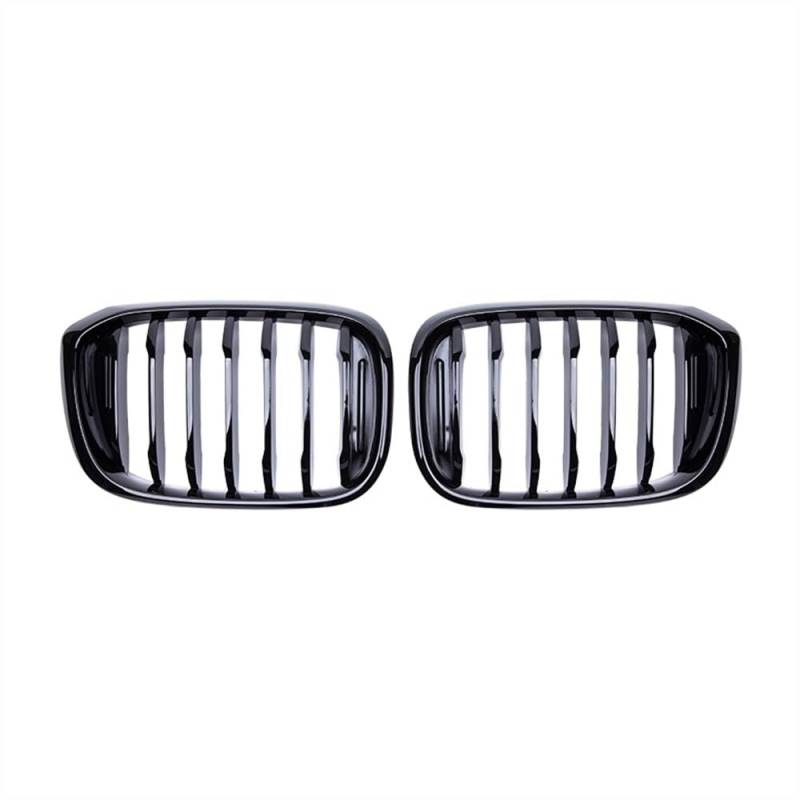 MLTLKPPVNG Für BM&W X3 X4 G01 G02 G08 Glanz Schwarz Grille Auto Front Hood Gitter Stoßstange Niere Grill Racing Grills 2018 2019 2020 ABS Nieren Kühlergrill(Schwarz glänzend) von MLTLKPPVNG