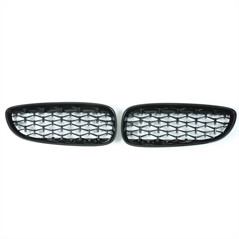 MLTLKPPVNG Für BM&W Z4 E89 Diamant Grill Auto Vorderen Stoßfänger Niere Grill Racing Grills 2009-2016 ABS Grille Auto Zubehör Glänzend Nieren Kühlergrill(Schwarz glänzend) von MLTLKPPVNG