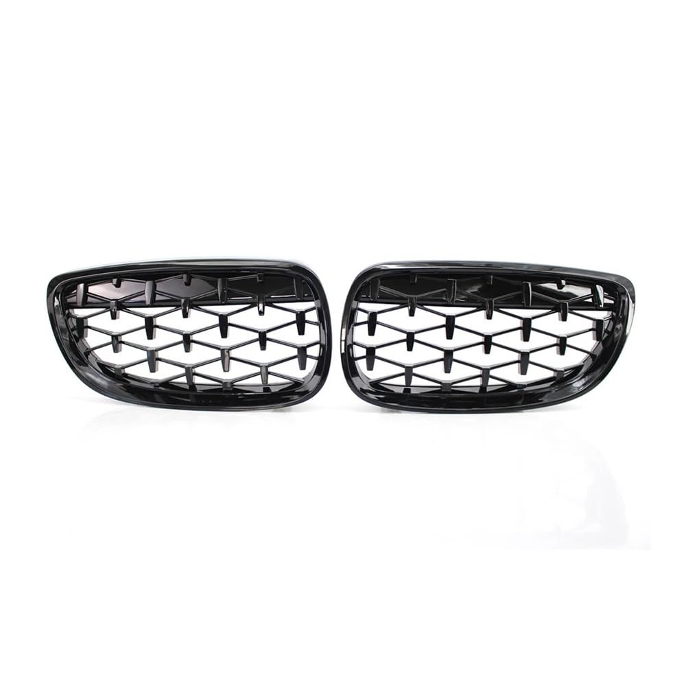 MLTLKPPVNG Paar Diamond Grill Vorne Nierengitter Gitter Anti-Widerstand Glänzend Schwarz Für BM&W Für 3er E92 E93 M3 2006–2011 2012 2013 Nieren Kühlergrill(Gloss Black 06) von MLTLKPPVNG