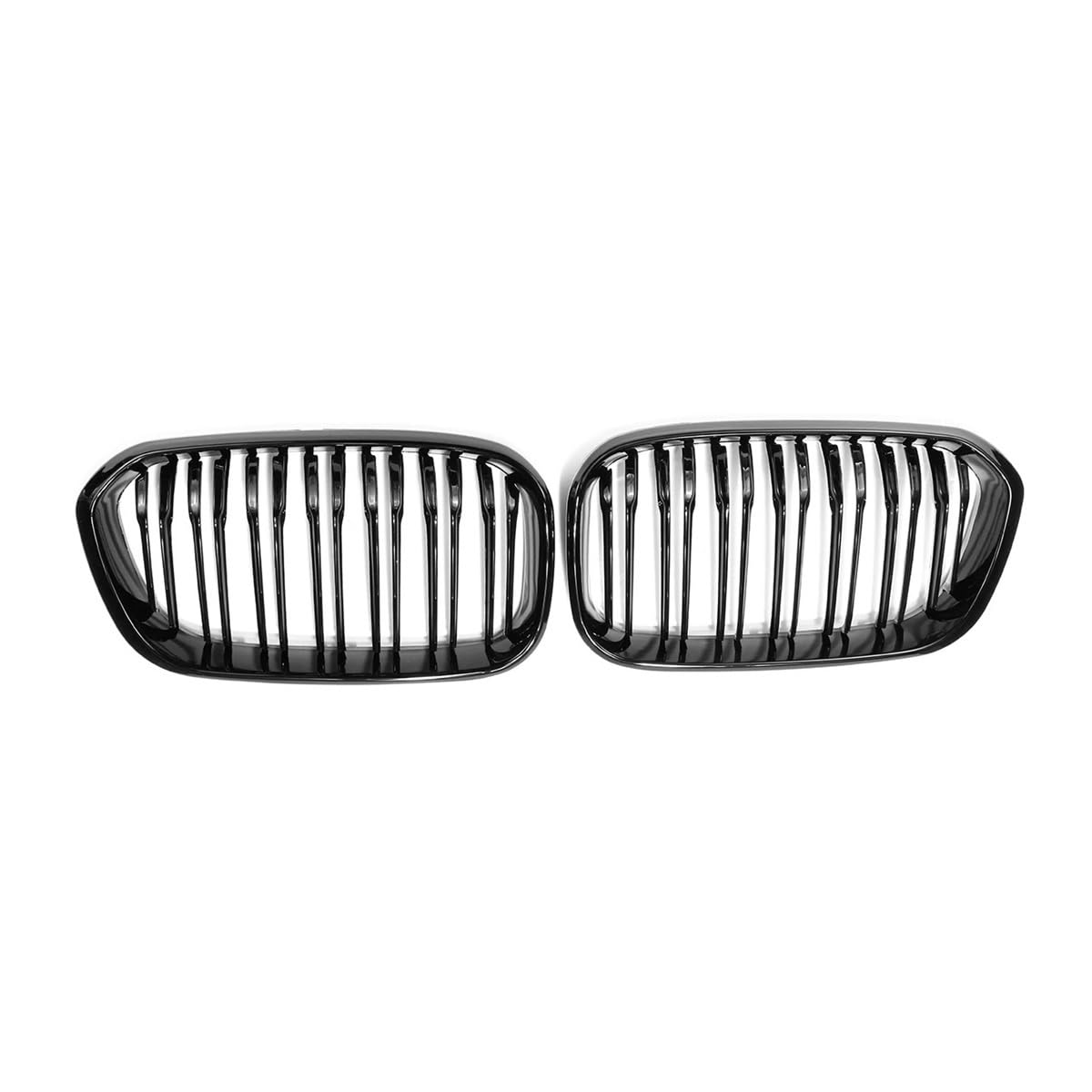 MLTLKPPVNG Racing Grille Für BM&W Für F20 F21 120i LCI 1 Serie 2015 2016 2017 Glänzend Schwarz Front Niere Grill Grille 2 Lamellen Nieren Kühlergrill von MLTLKPPVNG