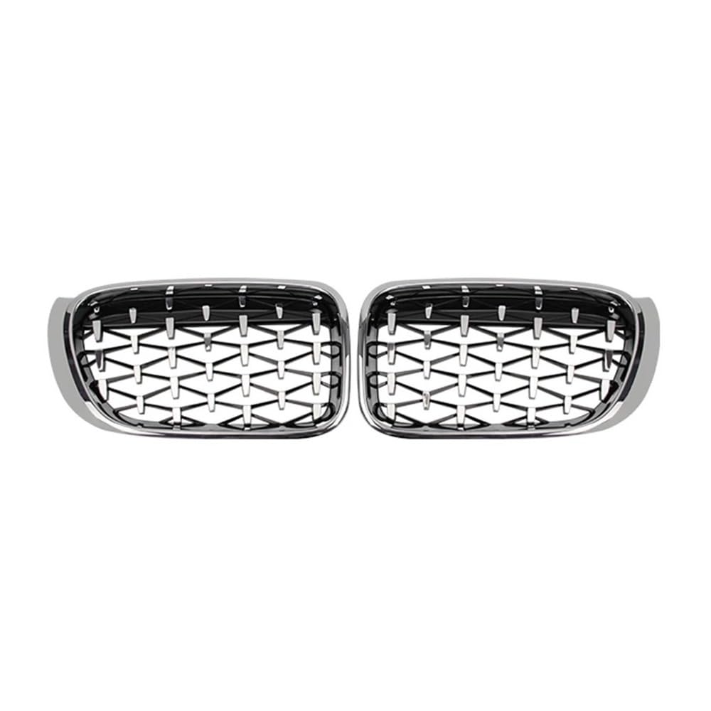 MLTLKPPVNG Racing Grills Auto Front Niere Grill Grille Silber Schwarz Ersatz Für BM&W Für X3 X4 F25 F26 2014 2015 2016 2017 Auto Externe Teil Nieren Kühlergrill(Silver) von MLTLKPPVNG