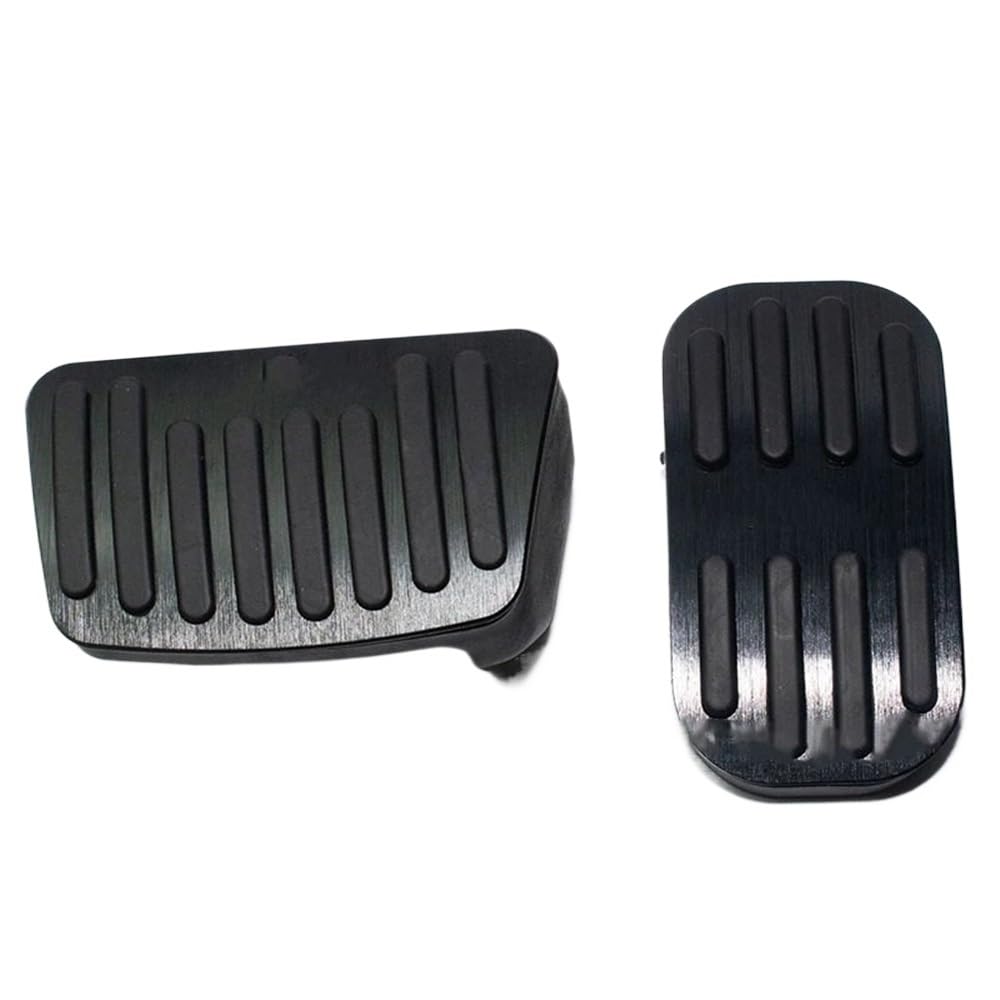 Pedalsatz Fußpedal AT Edelstahl Auto Fußpedale Für Toy&ota Für Coro┐lla Für Kreuz XG10 2020 2021 2022 Bremse Nicht-slip Pedal Abdeckung Pad 2 PCS(Black) von MLTLKPPVNG