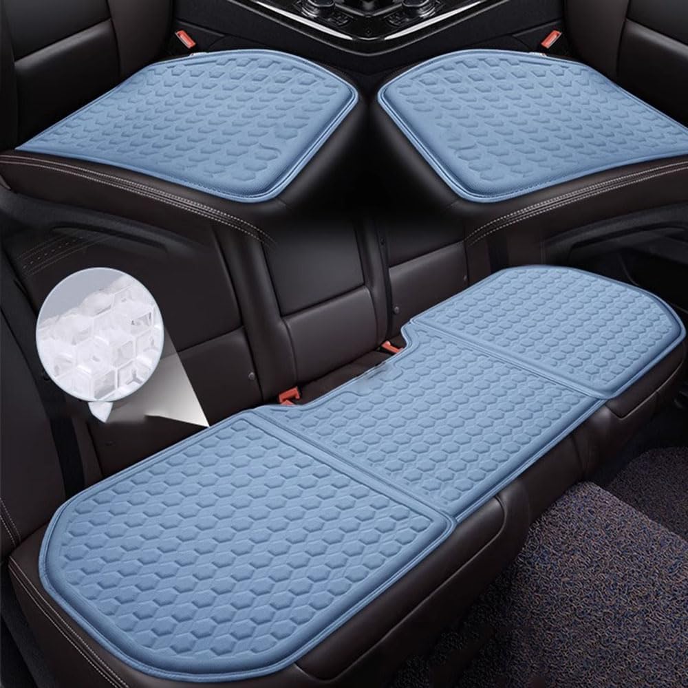 MLVVHK Auto Gel-Sitzkissen für Mazda MX-30 SUV 2020+, Sommersitzkissen RüCkenlehne Sitzbezug Atmungsaktiv SchonbezüGe Sitzschoner Zubehör,H/Blue-3pcs von MLVVHK