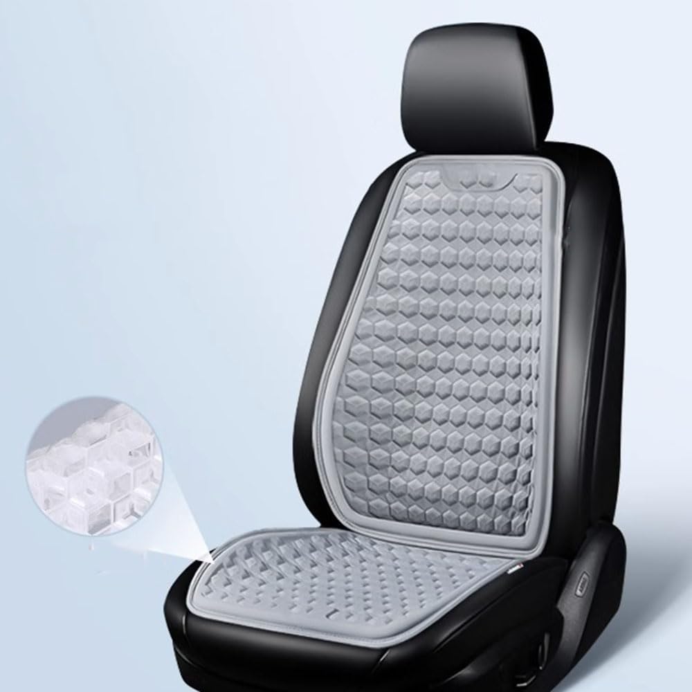 MLVVHK Auto Gel-Sitzkissen für Smart Forfour II (W453) 2014-2019, Sommersitzkissen RüCkenlehne Sitzbezug Atmungsaktiv SchonbezüGe Sitzschoner Zubehör,D/Grey-2pcs von MLVVHK