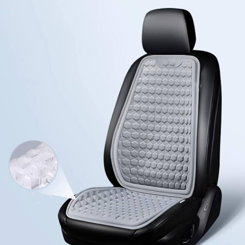 MLVVHK Auto Gel-Sitzkissen für Smart Forfour II (W453) 2014-2019, Sommersitzkissen RüCkenlehne Sitzbezug Atmungsaktiv SchonbezüGe Sitzschoner Zubehör,D/Grey-2pcs von MLVVHK