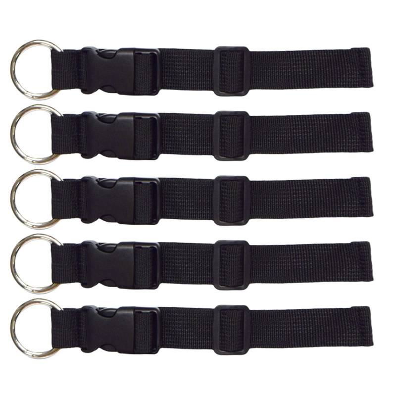 5 PCs Verstellbare Kofferriemengurt Add A Bag Gepäckgurt Jacken Grippers Gurtjacken Reisezubehör von MLWSKERTY