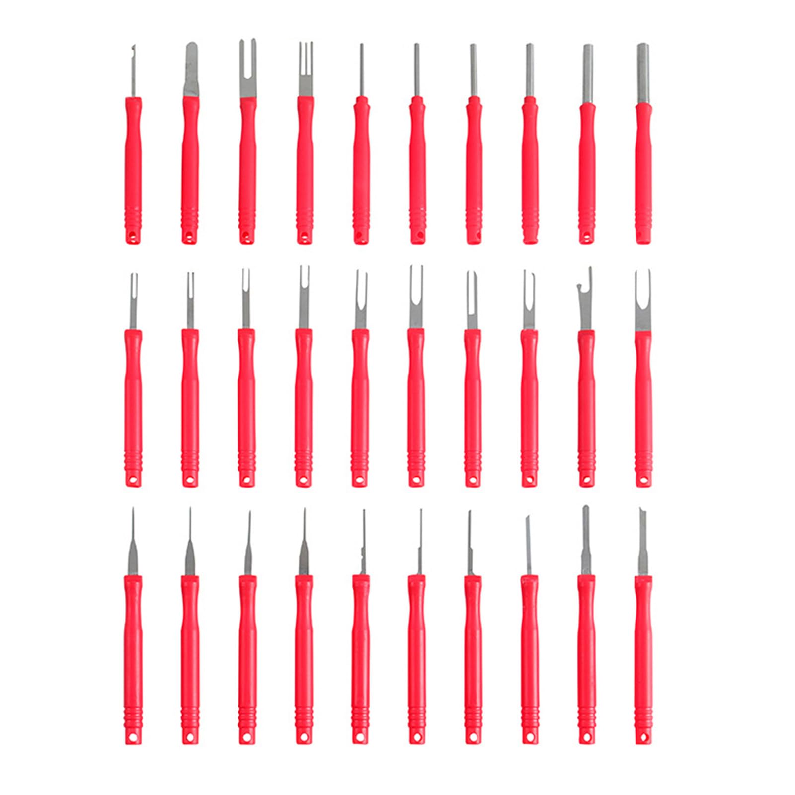 MLWSKERTY 6/8/18/30/36PCS Anschlussentfernung Key Werkzeuganschlussanschluss Pin Extraktor Puller Reparaturentfernungsschlüsselwerkzeug Für Auto von MLWSKERTY