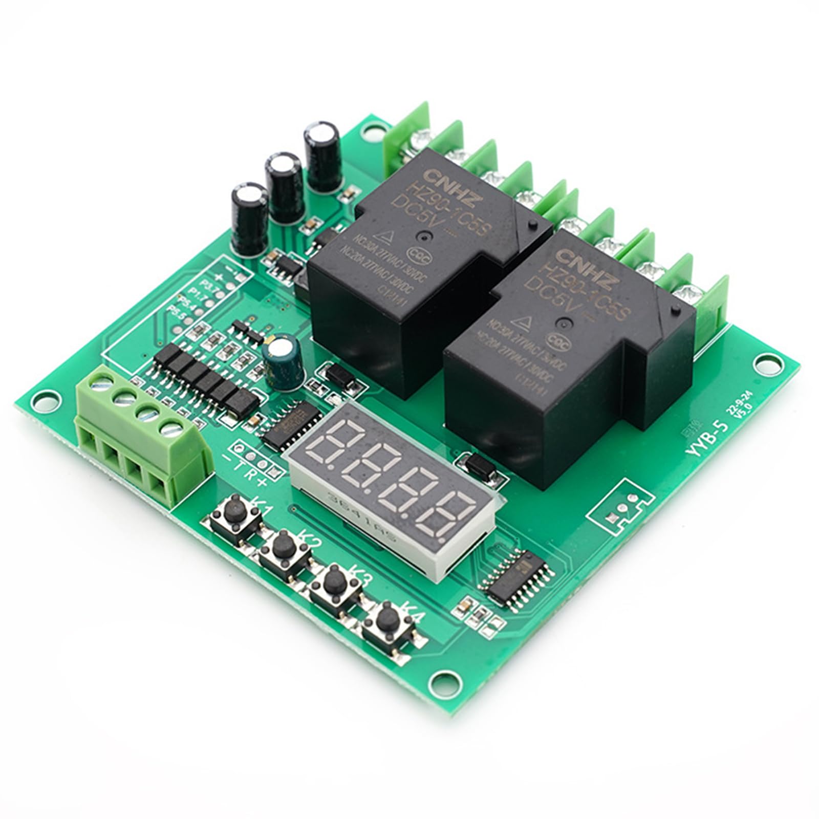 YYB-5 12V 24V Motor Vorwärtsreverse Control Board 2 Kanalrelais Verzögerungszyklusmodul von MLWSKERTY