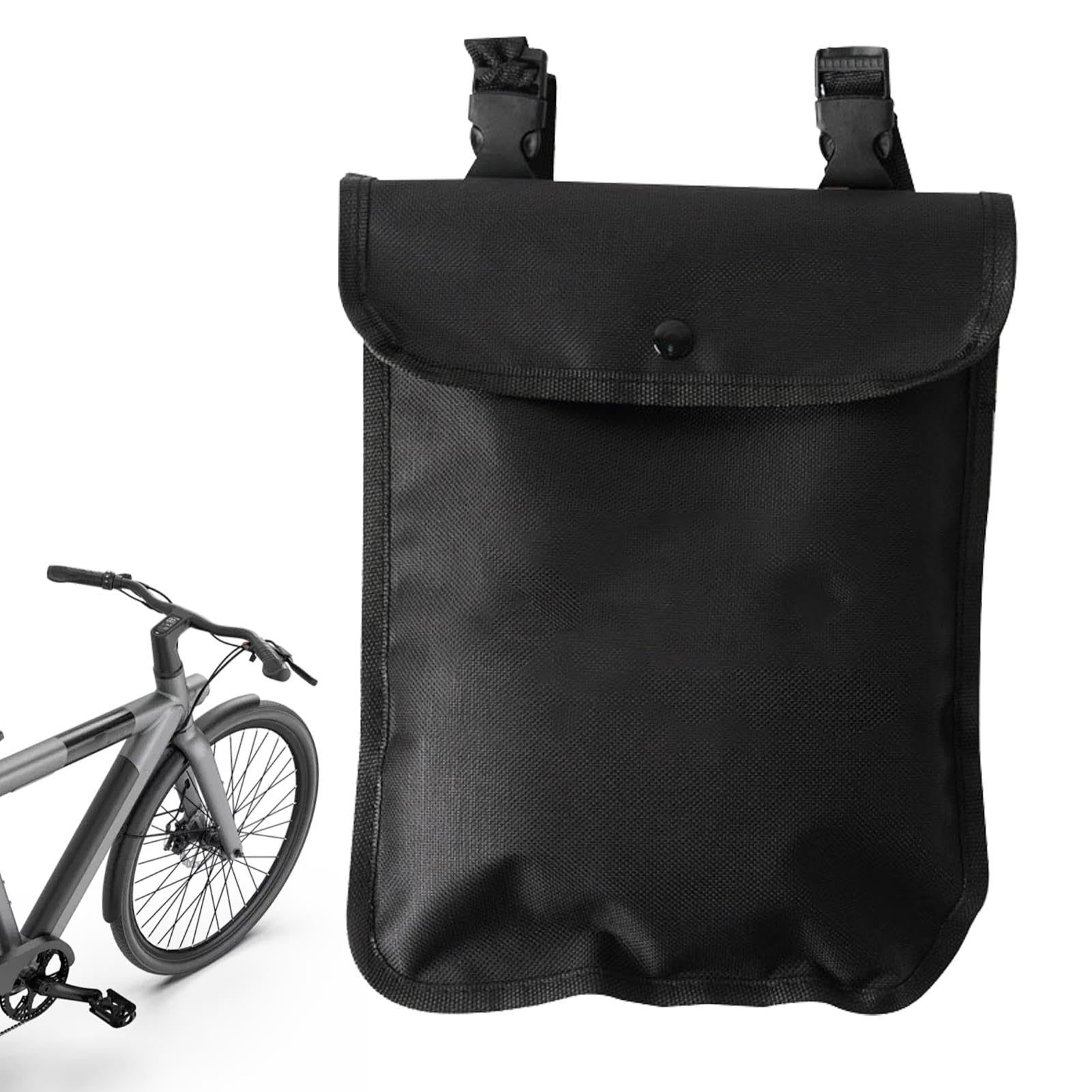 MLqkpwy Fahrrad-Handytasche, Roller-Lenkertasche - wasserdichte Oxford-Rollertasche | Vordertasche, Fahrradzubehör mit großem Fassungsvermögen, multifunktionale Elektrofahrradtaschen für von MLqkpwy