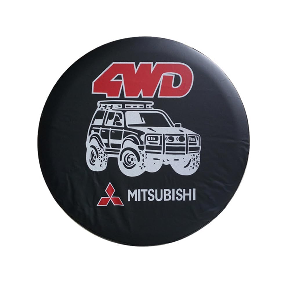 Auto Ersatzradabdeckung, für Mitsubishi ASX 2011-2023 Wasserdicht Staubdicht Anti UV-Schutz Abdeckung Außendekoration Zubehör,14inch von MMHGFIR