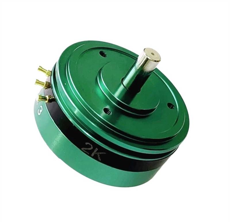 1pc CPP45B Doppel Ausgang Welle 6mm Leitfähigen Kunststoff Potentiometer 1K 2K 5K 10K 20K 500Ω Grün Detektor Winkel Sensor(10K) von MMKBLRDI