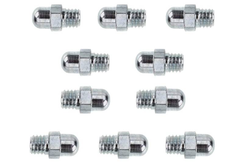 10 x Schmiernippel, Kugelwulstschmierkopf M6x1 DIN 3402 - alte Form von MMM