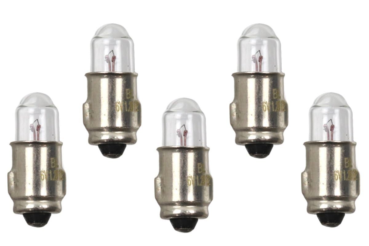 5 x Glühbirne 6V, 1,2W BA7s (Glühlampe) von MMM