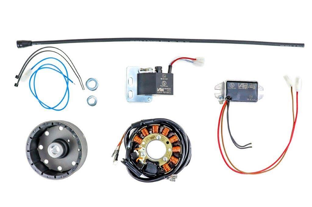 VAPE Zündanlage für SIMSON SCHWALBE, SPERBER, HABICHT, S50, S51, S70, SR50 - Klammerbefestigung von MMM