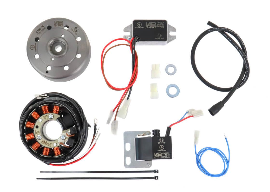 VAPE Zündanlage für SIMSON SPATZ, STAR, SCHWALBE, HABICHT, DUO - verschraubte Grundplatte von MMM