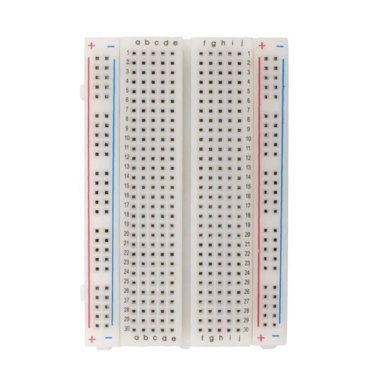 MMOBIEL 1St. PCB Breadboards Prototyp Schaltung Board Lötfrei - 1x400 Punkte - Kompatibel mit DIY Arduino, Raspberry Pi 2/3 / 4/5 Projekte Proto Shield Distribution - Verbindungsblöcke von MMOBIEL