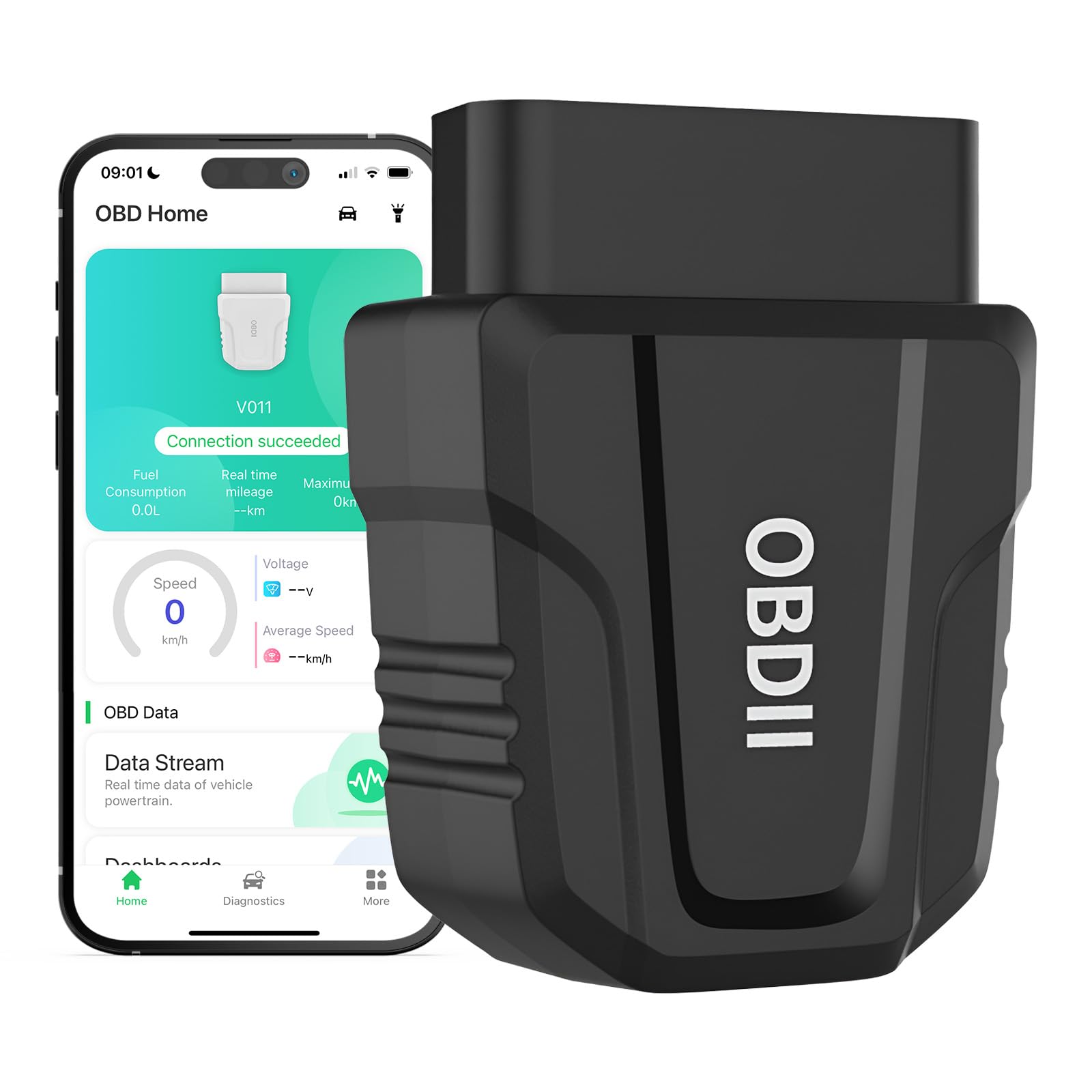 MMOBIEL OBD2 Bluetooth 5.4 Diagnosegerät Auto Diagnosegerät für iPhone iOS & Android – Auto Diagnose Codeleser Scanner [2024 Version] – OBDII/EOBD Prüfung Motorlicht - Reset/Löschen Fehlercode von MMOBIEL