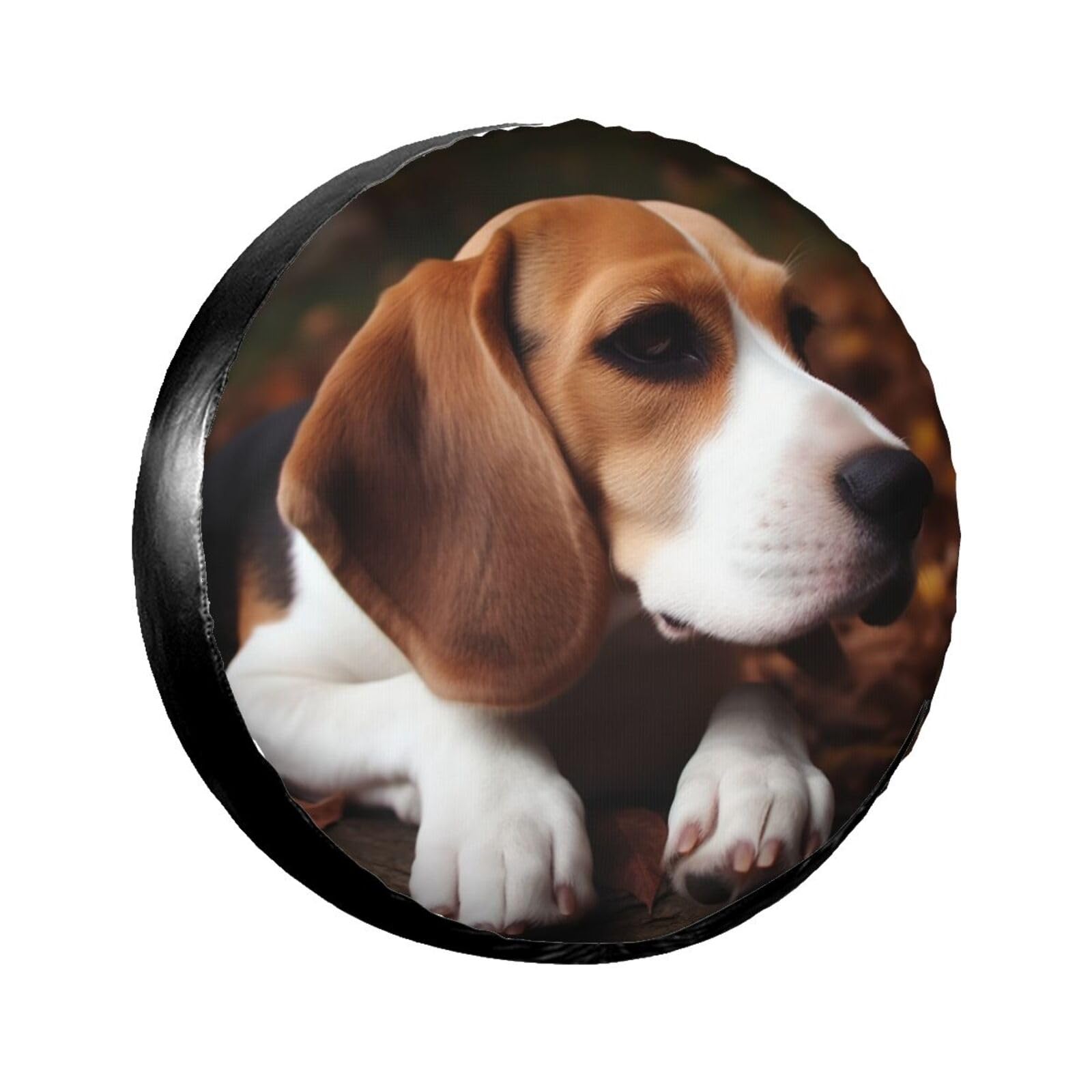 Cute Beagle Reifenabdeckung, wasserdicht, staubdicht, sonnenfest, Ersatzradabdeckung, geeignet für Anhänger, SUV, LKW usw. 15 Zoll von MMSJSBVY