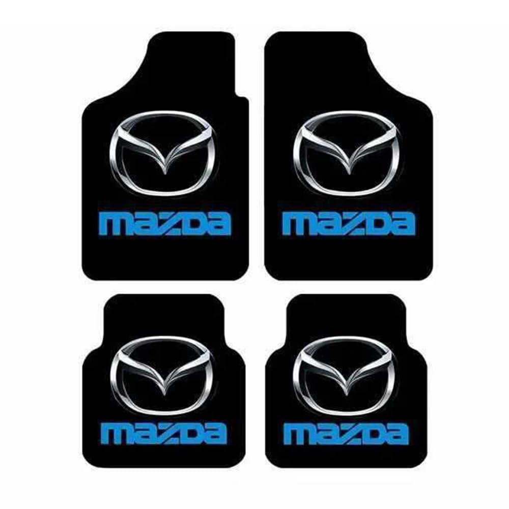 4 Stück Auto-Fussmatten für Mazda 3 2013-2019, Anpassen Allwetter Wasserdicht Anti Rutsch Matten, Automatten-Set von MNBHJGR