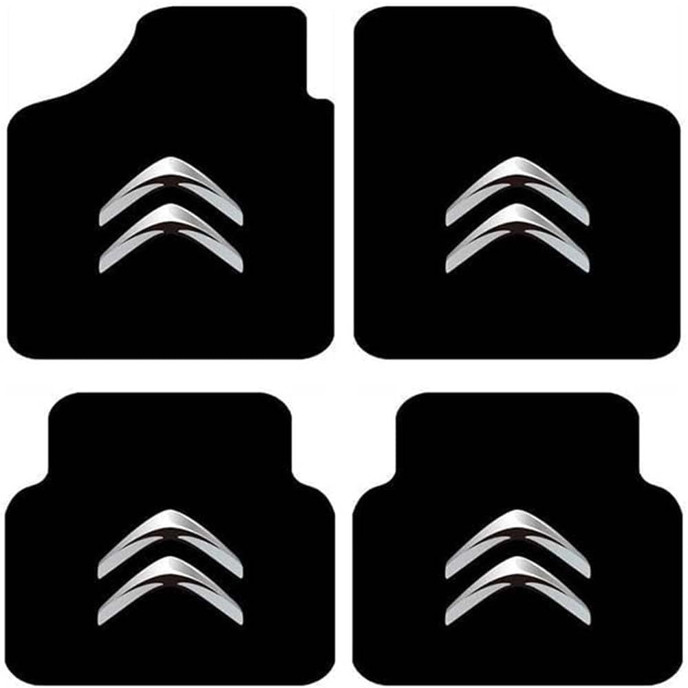 4 Stück Leder Auto-Fussmatten für Citroen C3 Picasso,Teppich Matten Vorne Hinten Allwetter Wasserdicht Anti-Rutsch Bodenmatten,Schutz Teppich Innenzubehör,B von MNBVGHH