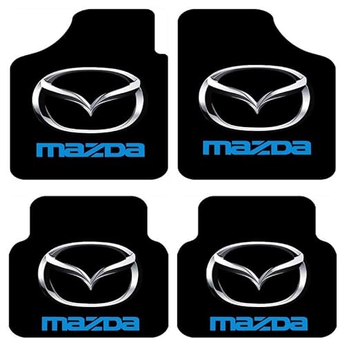 4 Stück Leder Auto-Fussmatten für Mazda 3 6 CX-7 CX-9 CX-3 CX30,Teppich Matten Vorne Hinten Allwetter Wasserdicht Anti-Rutsch Bodenmatten,Schutz Teppich Innenzubehör von MNBVGHH