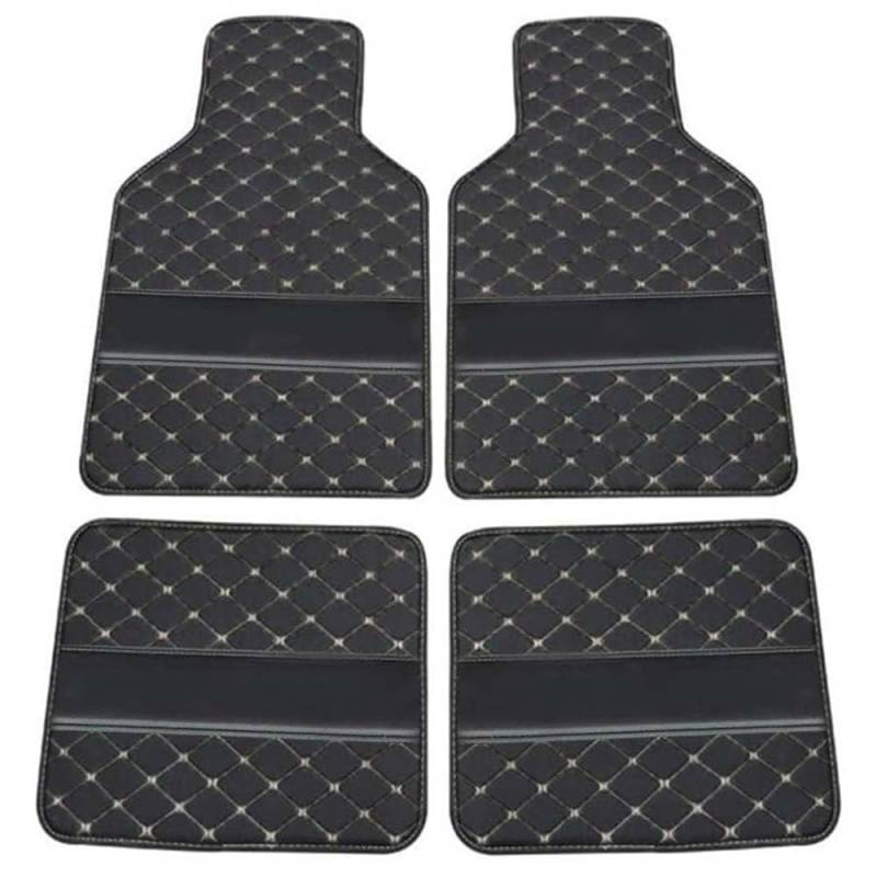 4 Stück Leder Auto-Fussmatten für Nissan Qashqai (J12) 2022 2023,Teppich Matten Vorne Hinten Allwetter Wasserdicht Anti-Rutsch Bodenmatten,Schutz Teppich Innenzubehör,C von MNBVGHH