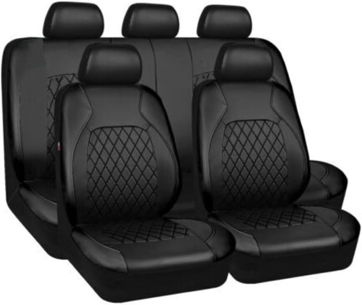 MNBVGHH Sitzbezüge Auto Leder, für Hyundai Kona Hybrid SX2 2024 2025 5 SitzeVorne Und Hinten Leder Auto-Schonbezüge Wasserdicht Innenraum Zubehö,D von MNBVGHH