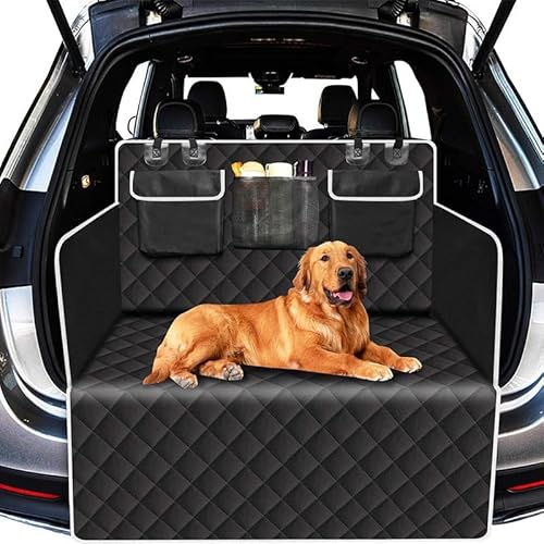MNBVGHH Völliger Kofferraumschutz für Hund, für Seat Arona SUV 2017-2024 rutschfest Wasserdicht Anti-Falten Haustier Laderaumabdeckung, Kofferraumschutz für Hunde von MNBVGHH