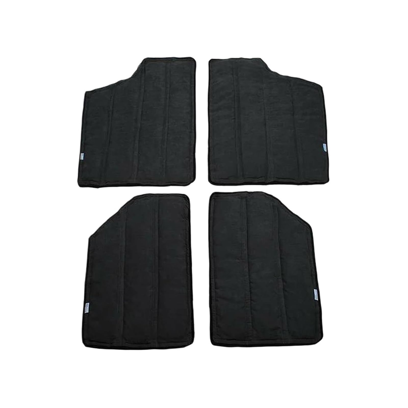 Schalldämmendes Wärmedämmendes Mattenset Für Jeep Für Wrangler JK JKU Für Sahara Sport Für Rubicon X & Unlimited 2-Türer 2012-2017 Wärmedämmung Pad(Schwarz) von MNGNCBXWK